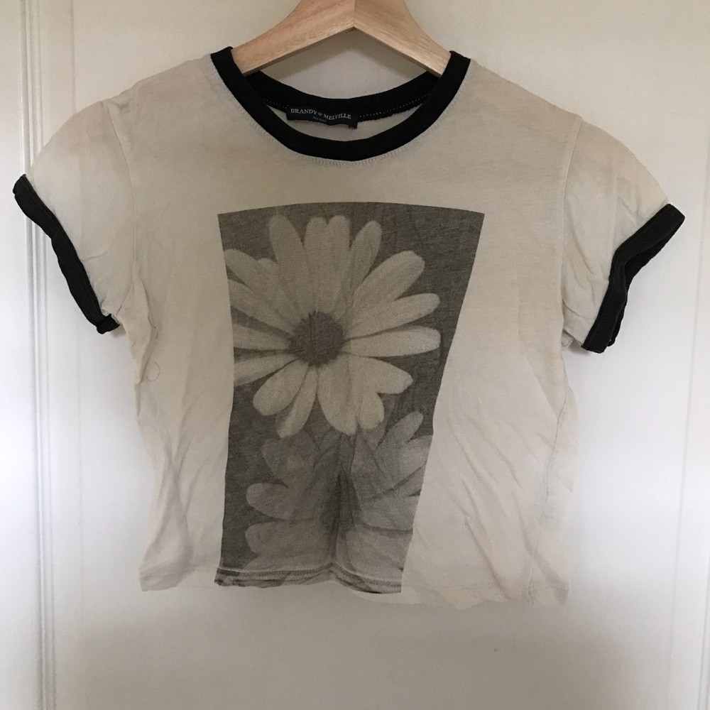 Brandy Melville cropped graphic tee